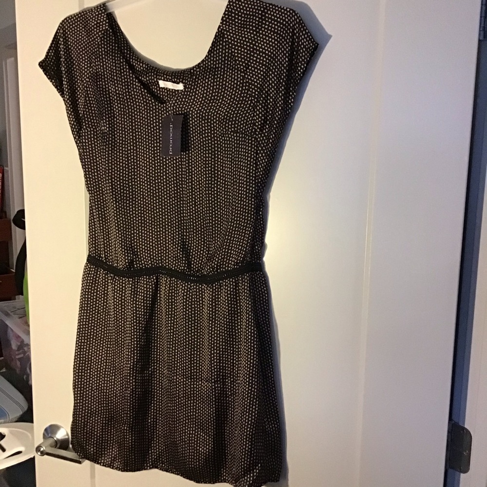 Promod mini side zipper lined dress NWT SZ 6